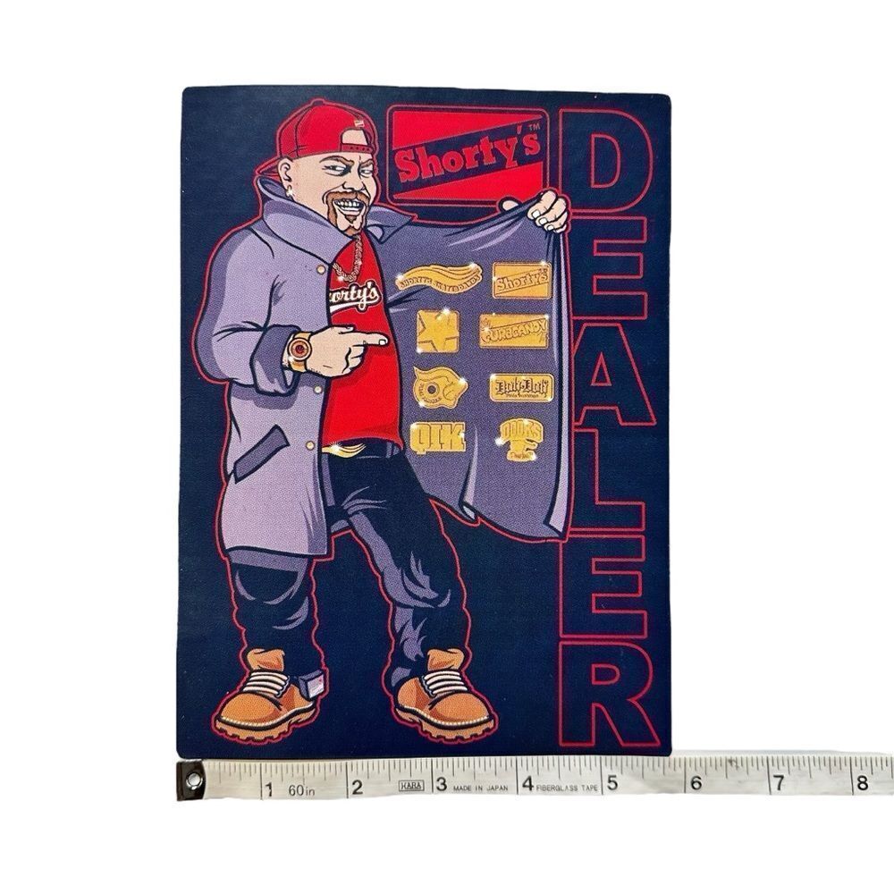 SHORTY'S Dealer Cartoon Skateboarding STICKER Chad Muska - Picture 3 of 4